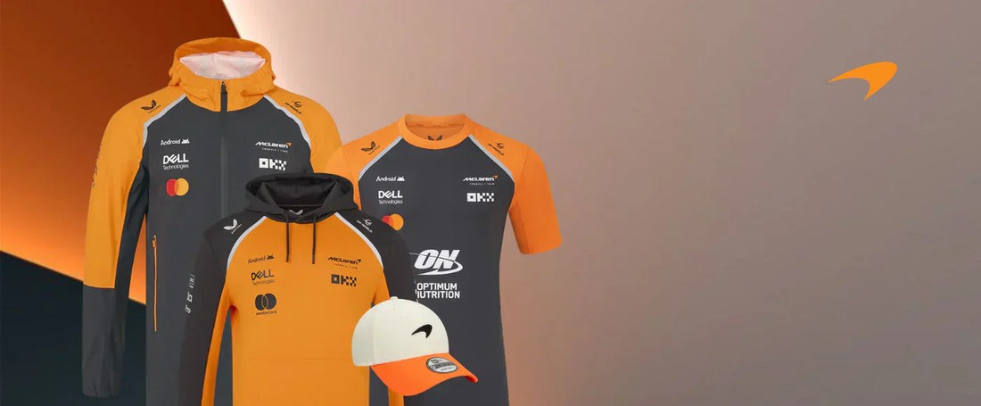 McLaren F1 Racewear & Merchandise: Shop Official Suits, Hoodies, Shoes, Gloves & Flags Online