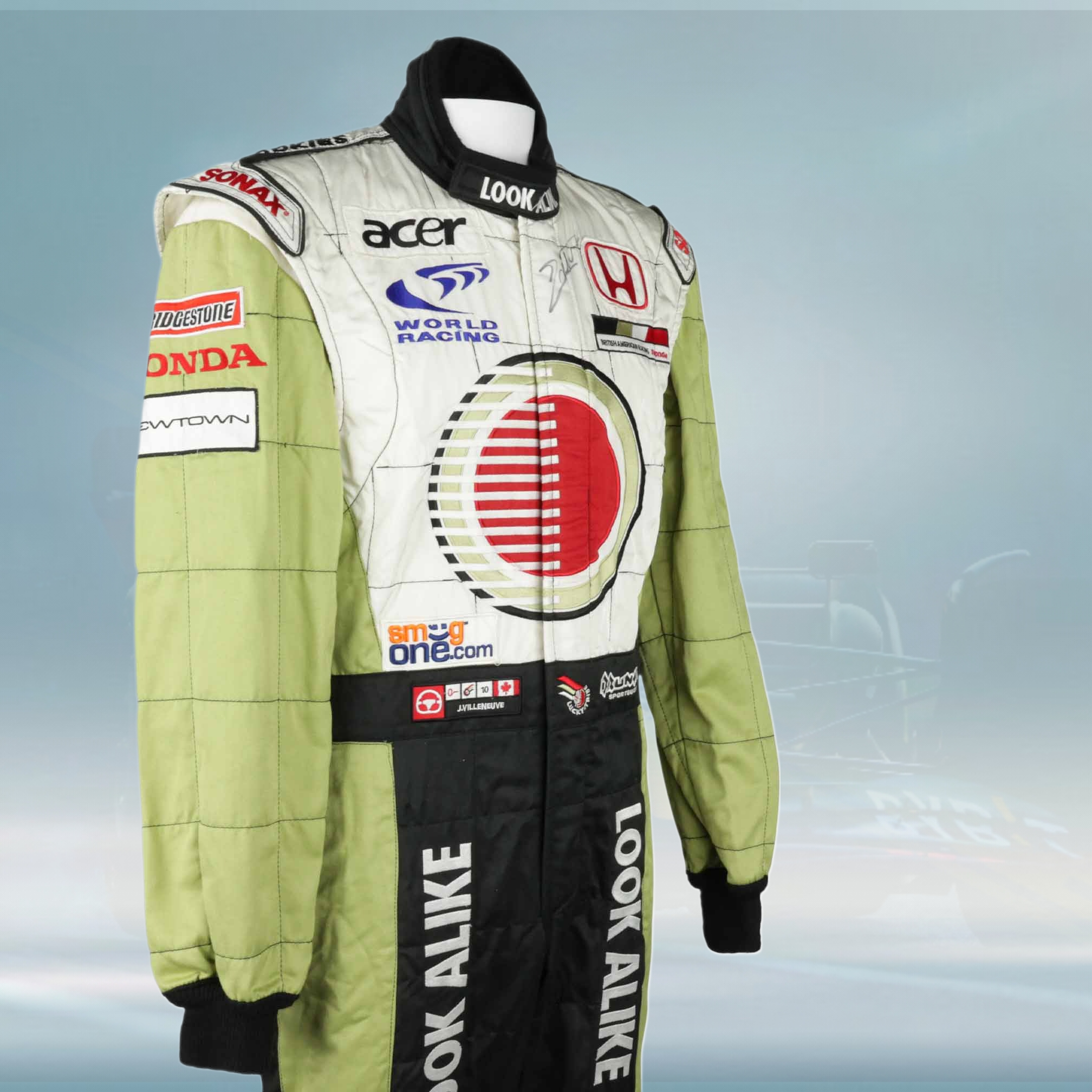 2002 Jacques Villeneuve Race BAR Honda F1 Suit