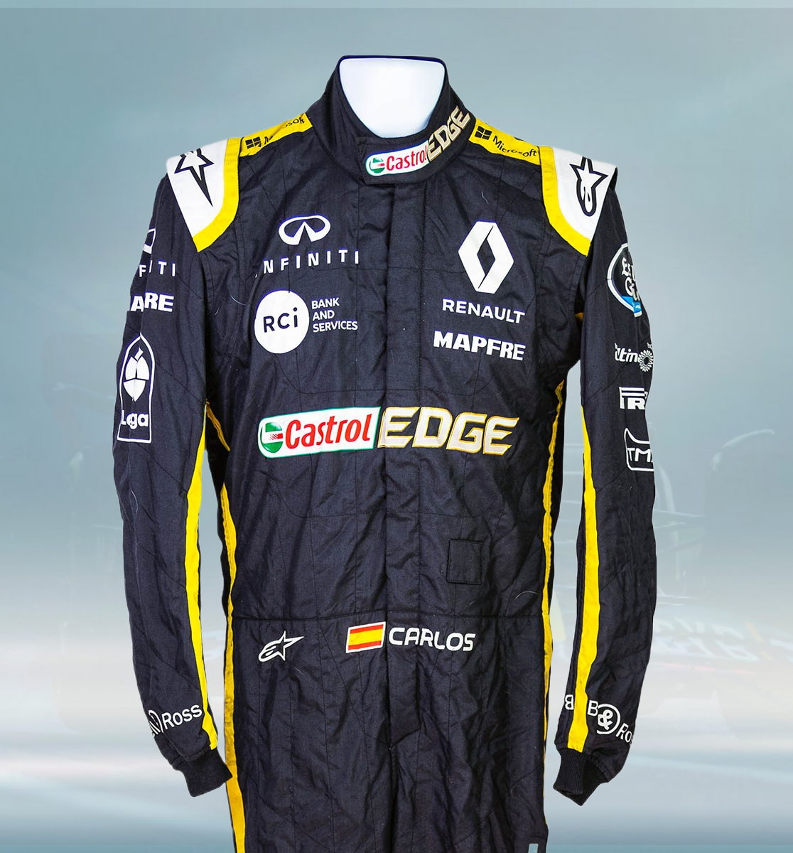 2018 Carlos Sainz Race Renault F1 Suit