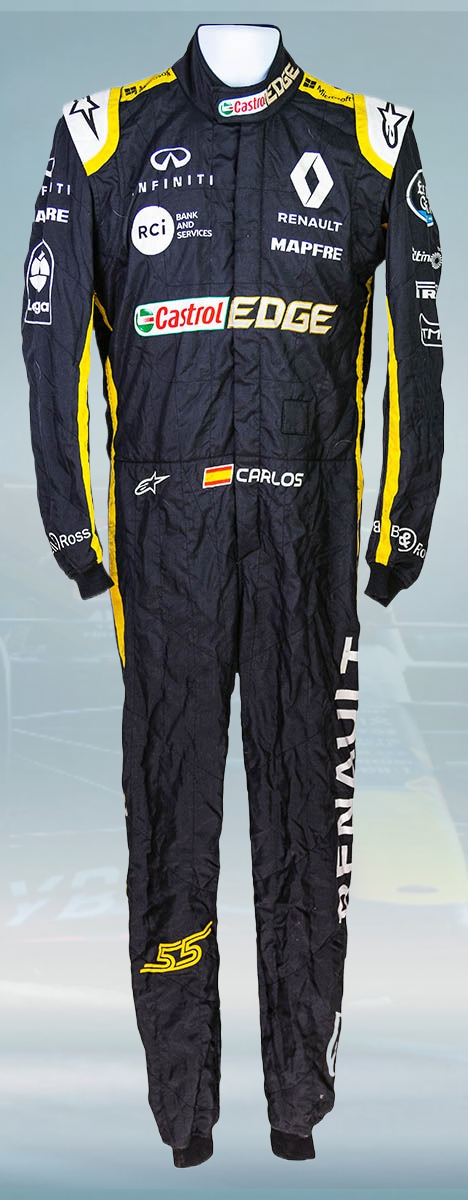 2018 Carlos Sainz Race Renault F1 Suit