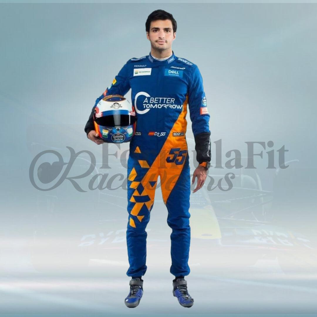 Carlos Sainz F1 Team Mclaren 2019 Racing Suit - FormulaFit Raceweras
