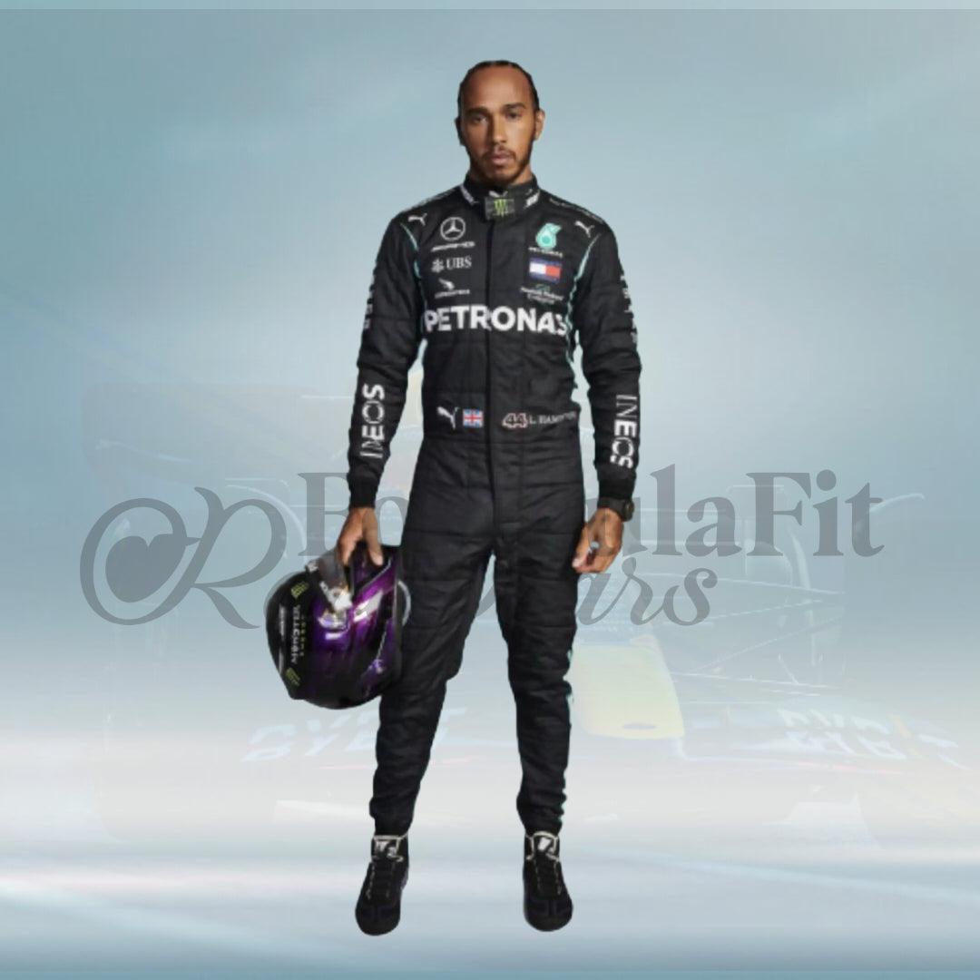 2021 Lewis Hamilton Mercedes AMG F1 Team Racing Suit - FormulaFit Raceweras