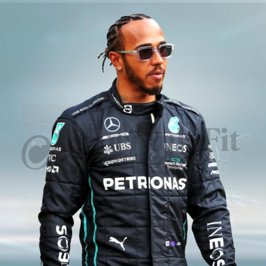 2022 Lewis Hamilton Mercedes-AMG Petronas F1 Team Race Suit - FormulaFit Raceweras