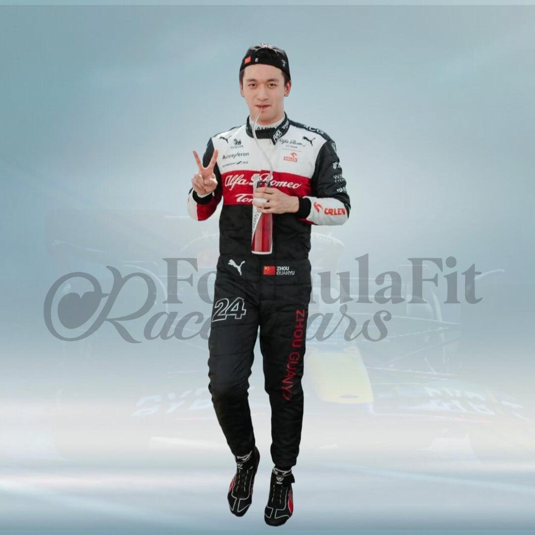 2022 Zhou Guanyu F1 Team Racing Suit Alfa Romeo - FormulaFit Raceweras
