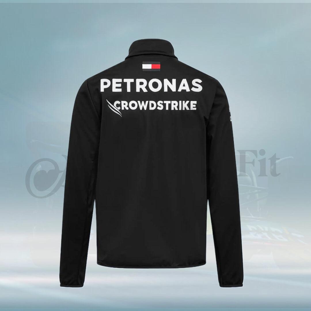 2023 New F1 Mercedes AMG Petronas Formula 1 Team Softshell Jacket - FormulaFit Raceweras