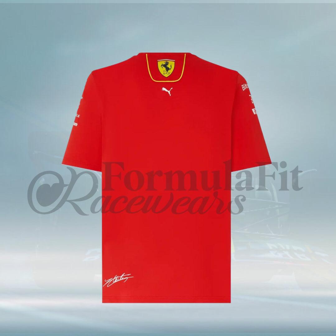 2024 Charles Leclerc T-shirt Scuderia Ferrari F1 Team - FormulaFit Raceweras