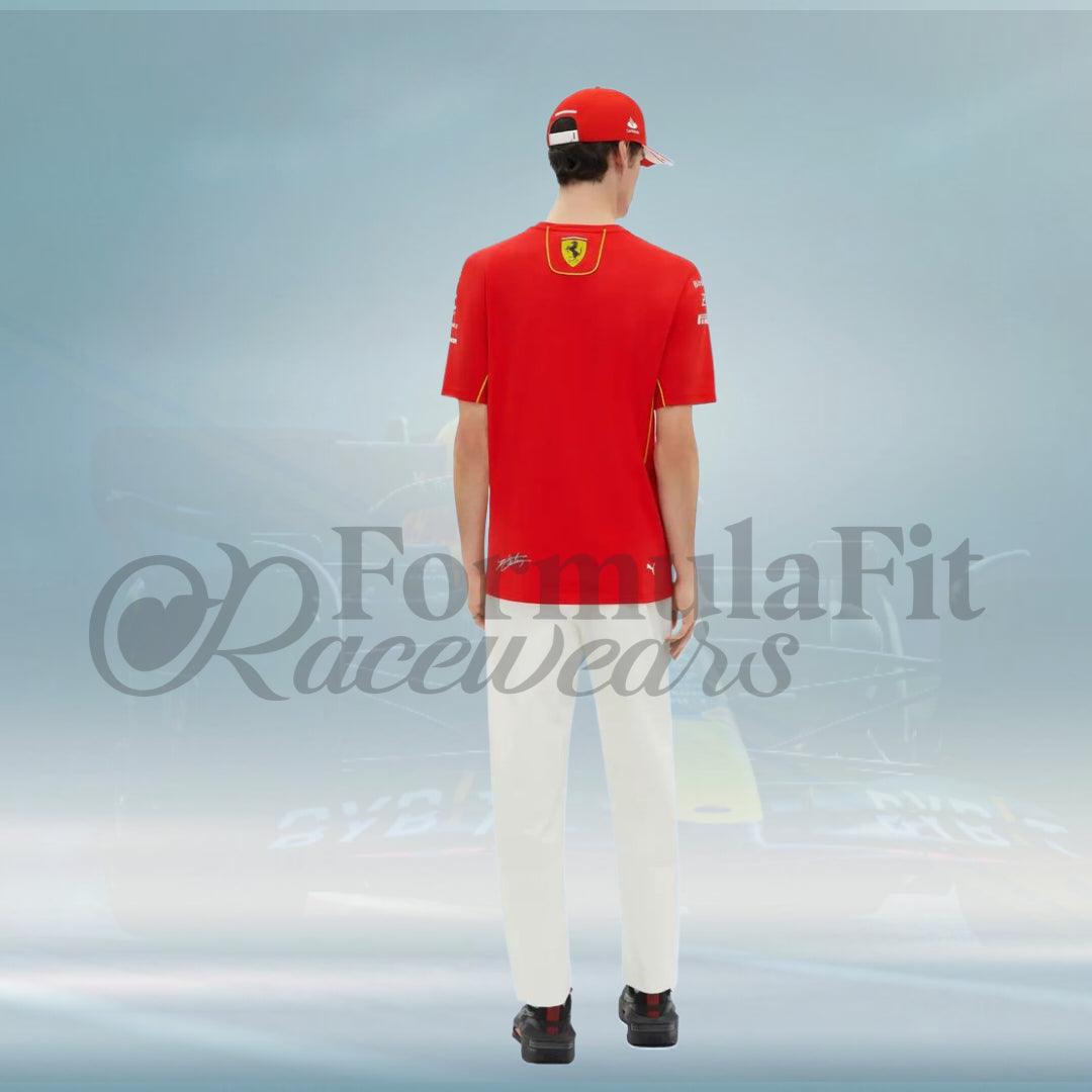 2024 Charles Leclerc T-shirt Scuderia Ferrari F1 Team - FormulaFit Raceweras