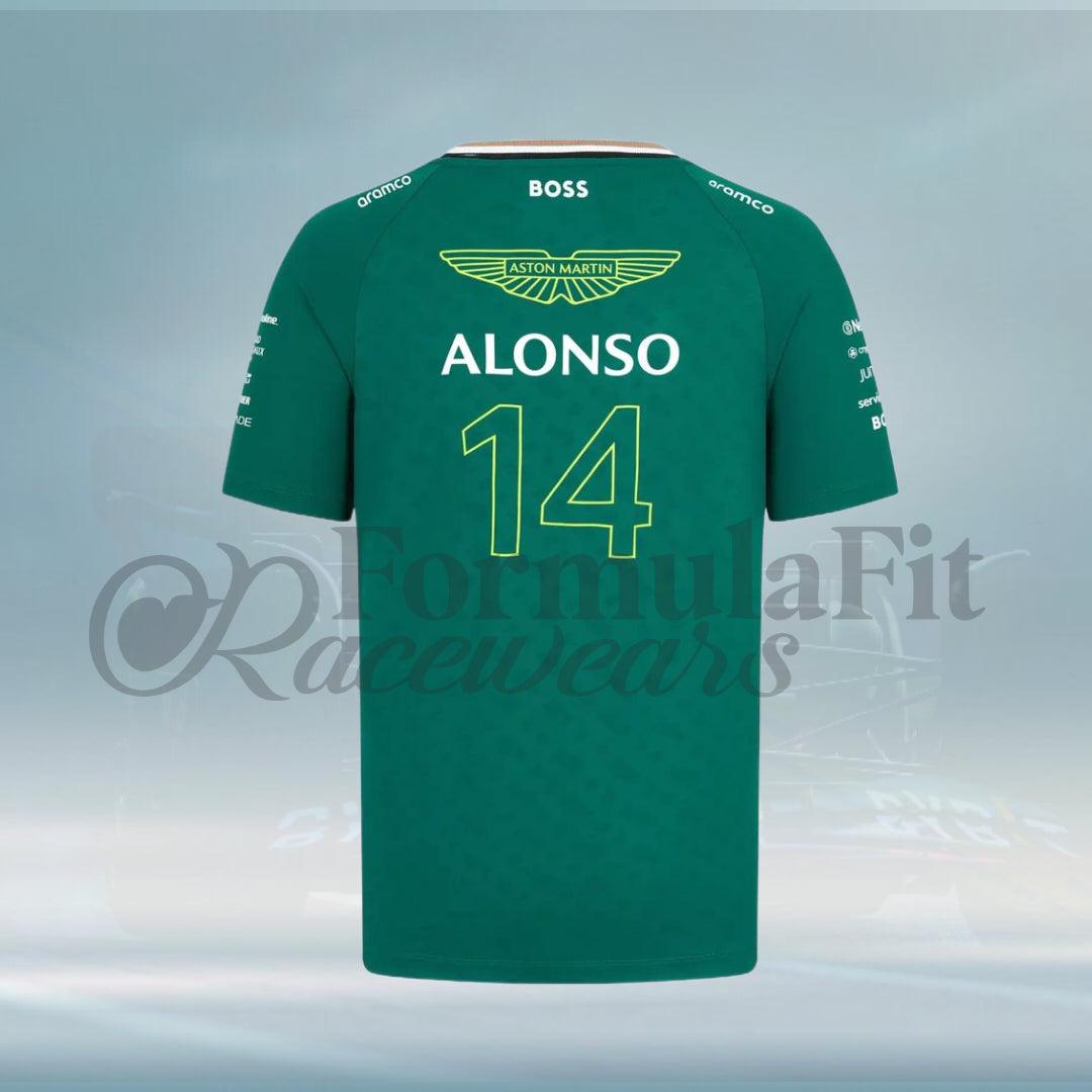 2024 Fernando Alonso Driver Aston Martin F1 Team T-shirt - FormulaFit Raceweras
