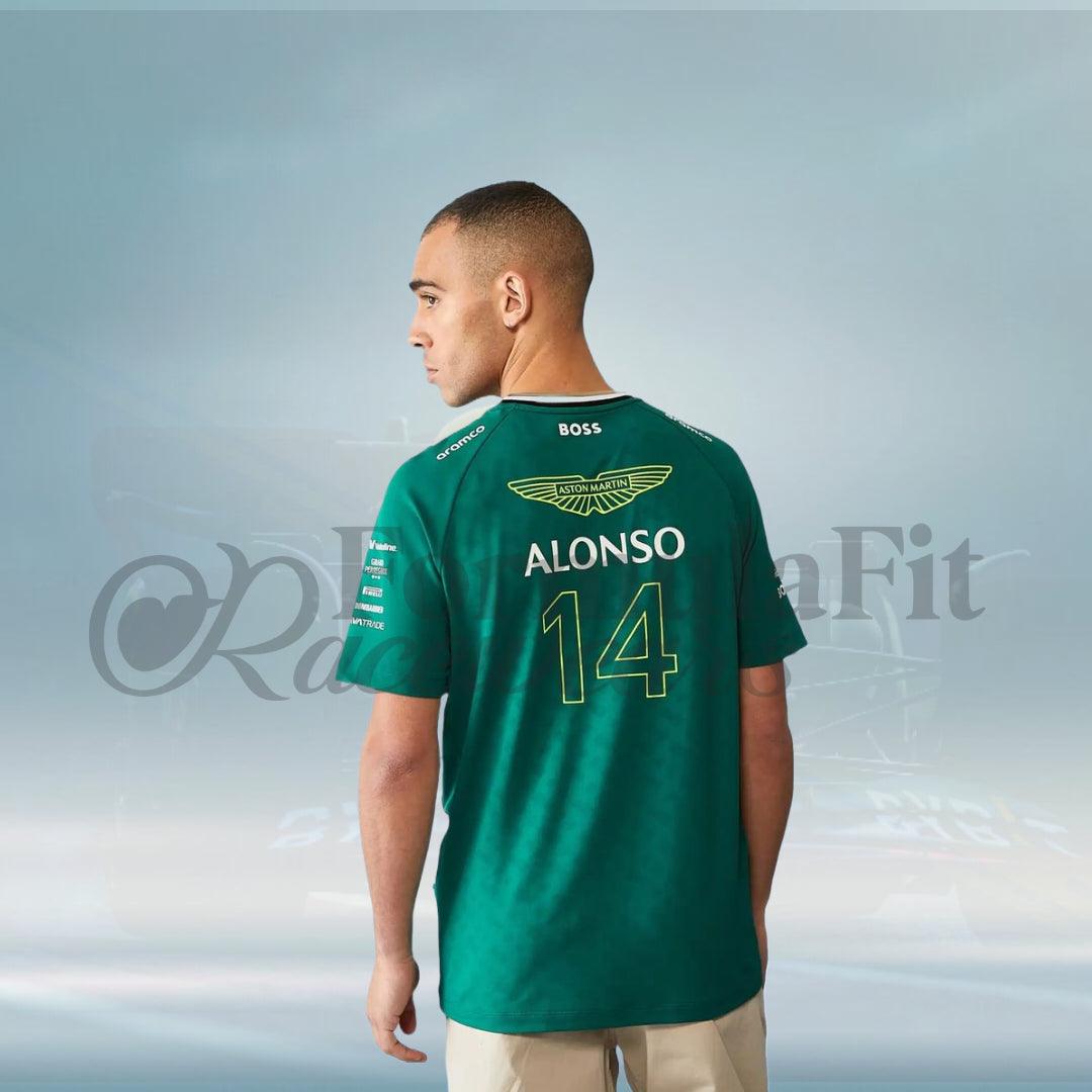 2024 Fernando Alonso Driver Aston Martin F1 Team T-shirt - FormulaFit Raceweras