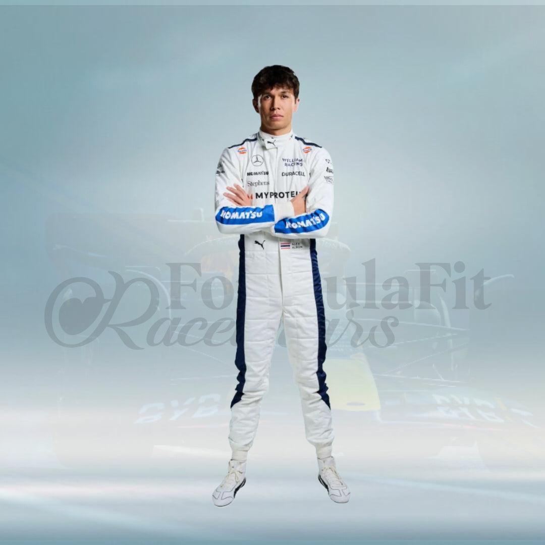 2024 New Alexander Albon F1 Team Williams Racing Racing Suit - FormulaFit Raceweras