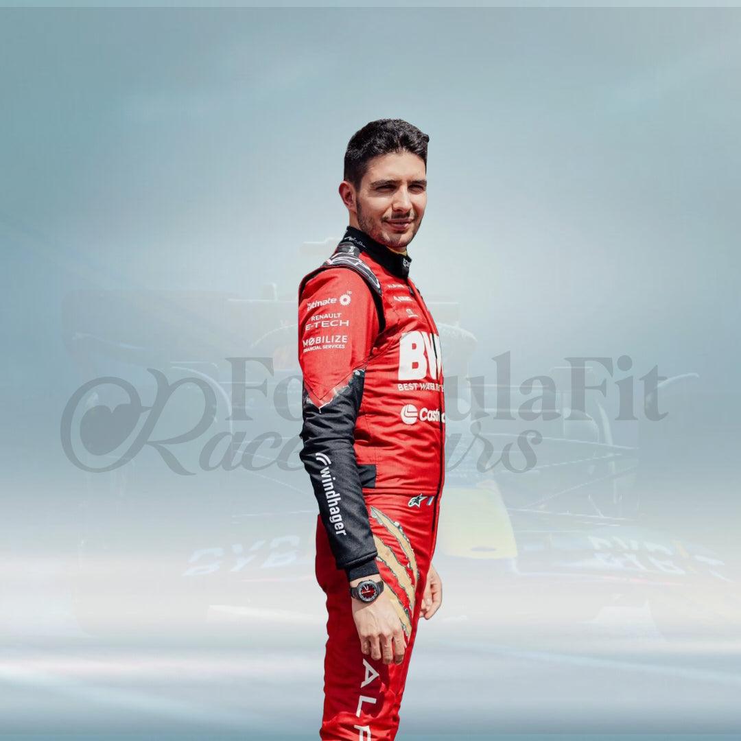 New 2024 Esteban Ocon BelgianGP BWT F1 Team Alpine X Deadpool & Wolverine BelgianGP Racing Suit - FormulaFit Raceweras