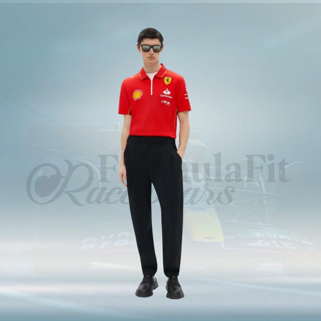 2024 Scuderia Ferrari Team Polo Shirt - FormulaFit Raceweras