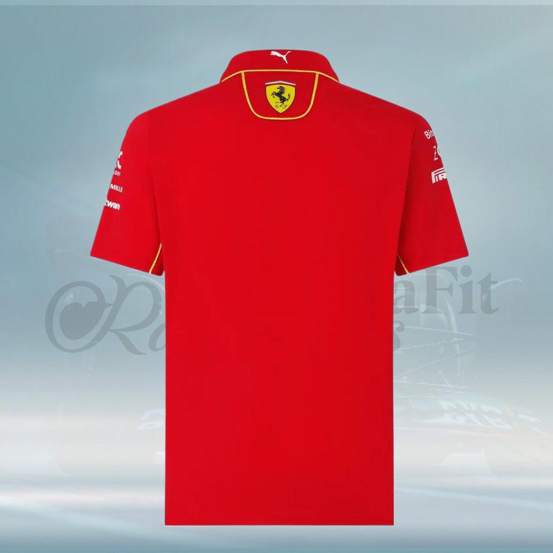 2024 Scuderia Ferrari Team Polo Shirt - FormulaFit Raceweras