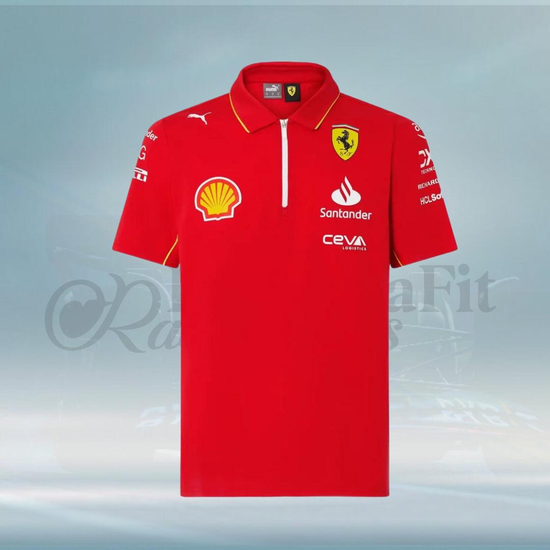 2024 Scuderia Ferrari Team Polo Shirt - FormulaFit Raceweras