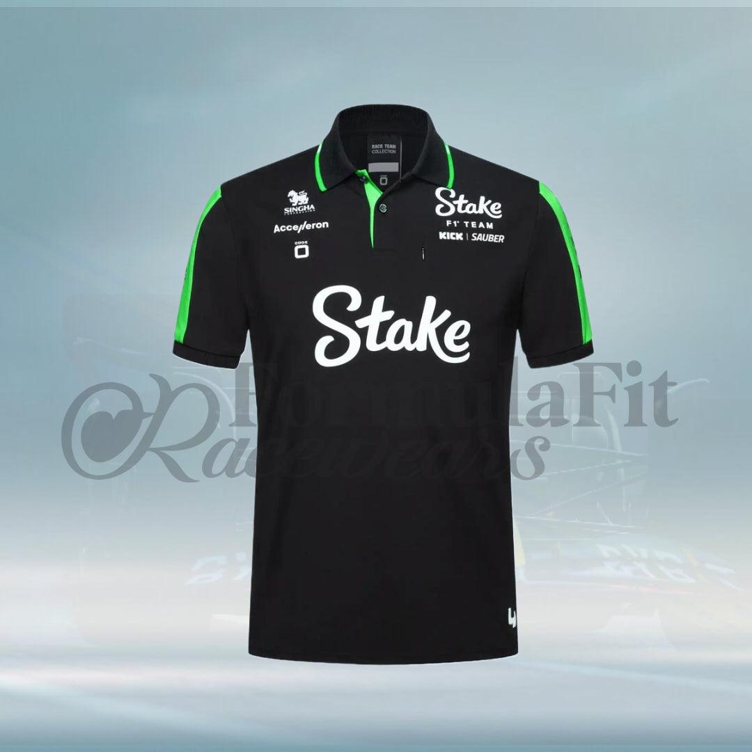 2024 Stake F1 Team Kick Sauber Polo Shirt - FormulaFit Raceweras