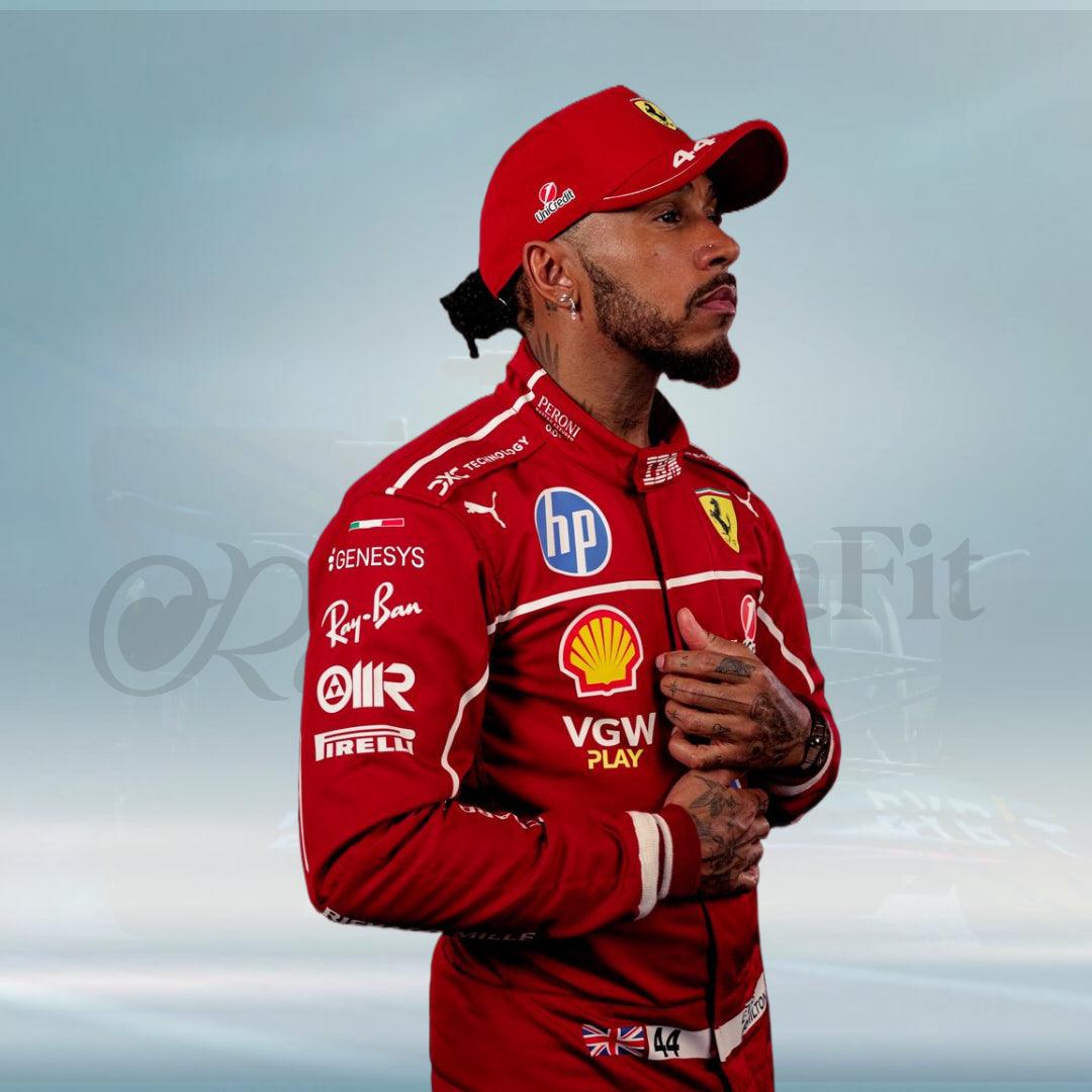 2025 Lewis Hamilton Scuderia Ferrari Hp F1 Race Suit – FormulaFit Raceweras