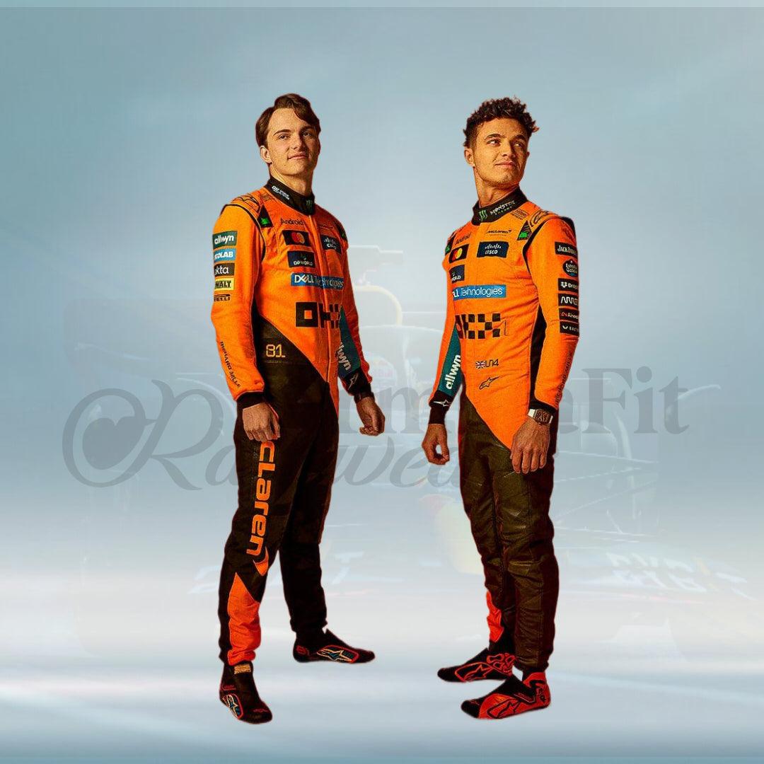 2025 Oscar Piastri McLaren F1 Team Printed Race Suit – FormulaFit Raceweras