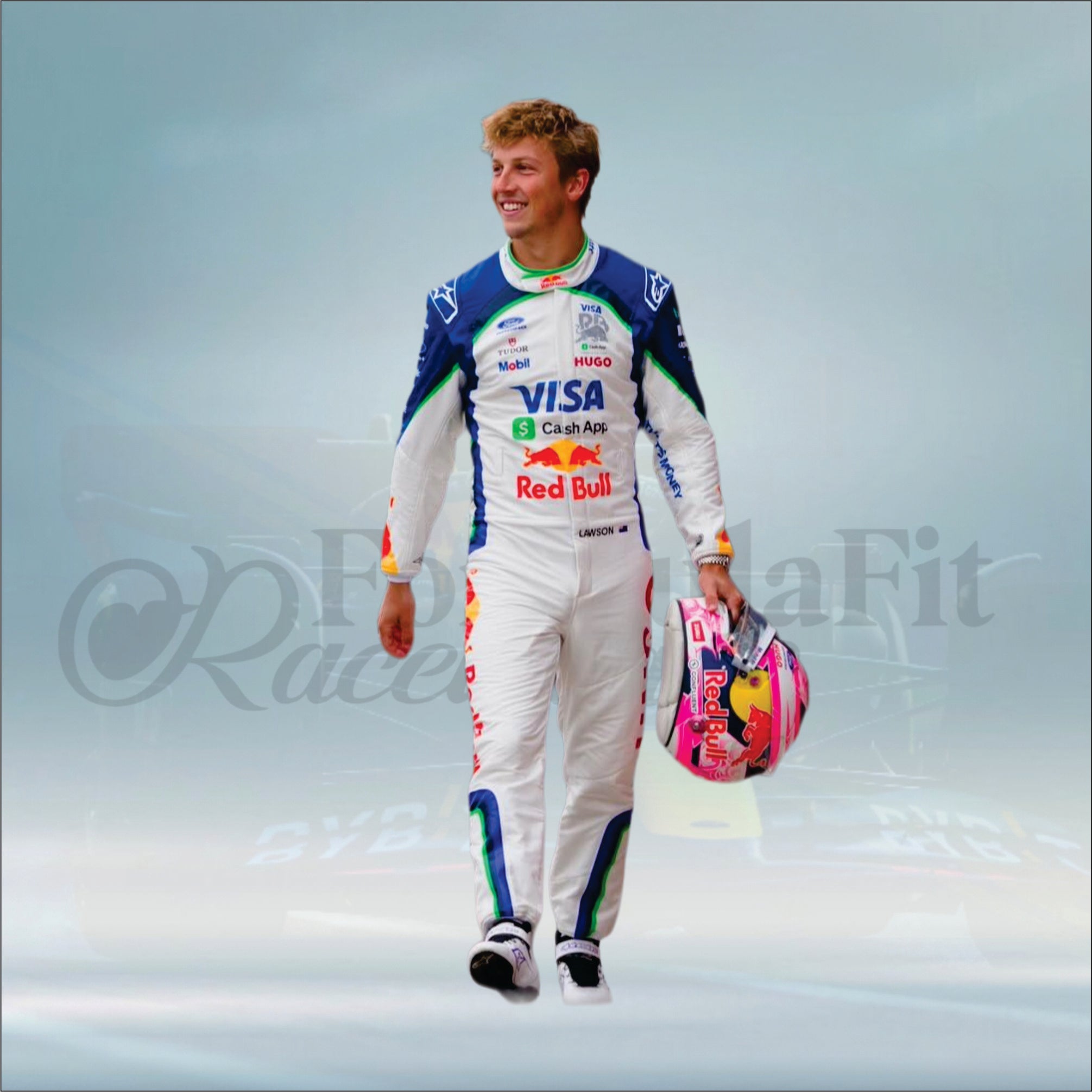 Liam Lawson 2026 Visa Cash App F1 Racing Suit