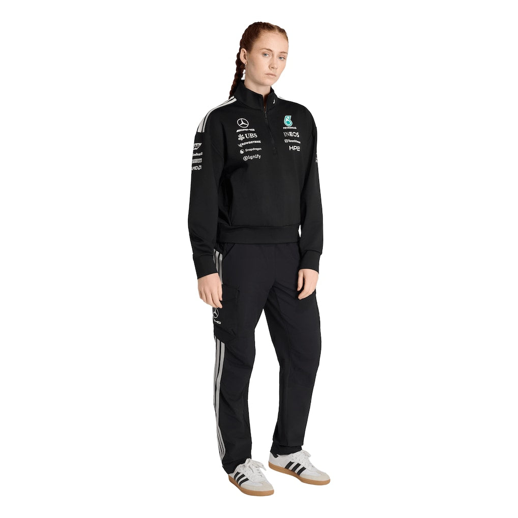 Mercedes AMG Petronas adidas F1 2026 Team 1/4 Zip - Black - Womens 5X-Large Women