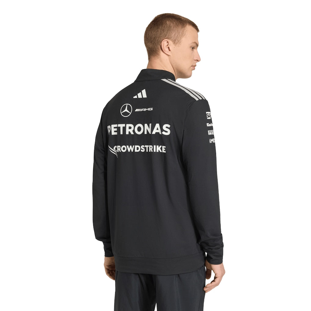 Mercedes AMG Petronas adidas F1 2026 Team 1/4 Zip Sweat - Black