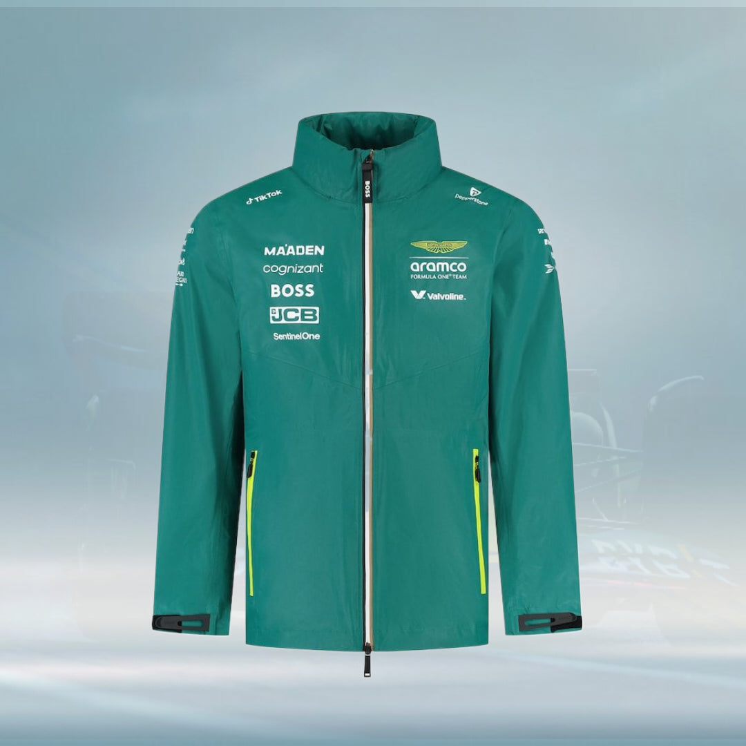 Aston Martin Aramco Cognizant F1 2025 Team Rain Jacket
