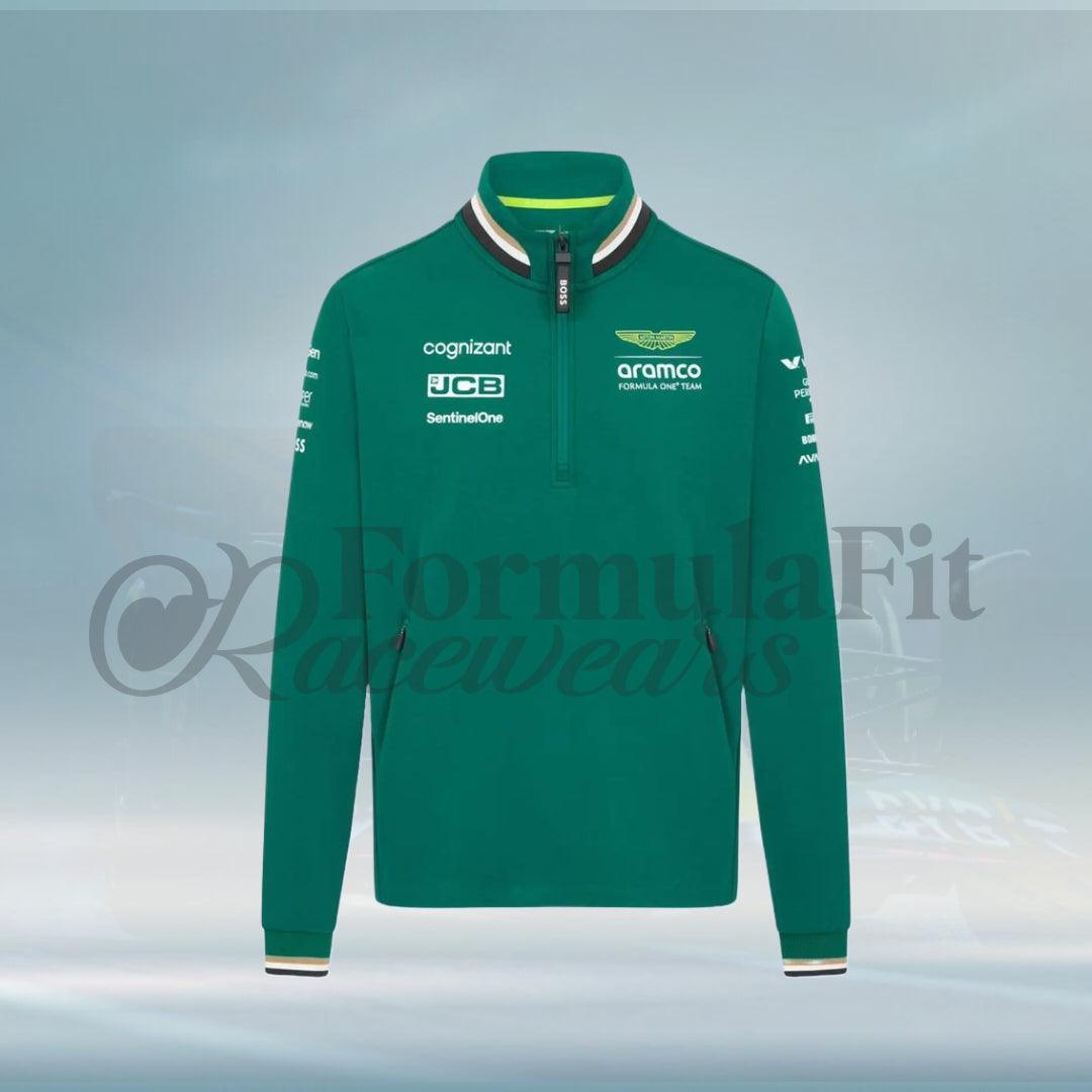 Aston Martin 2024 F1 Team Zip Sweater - FormulaFit Raceweras
