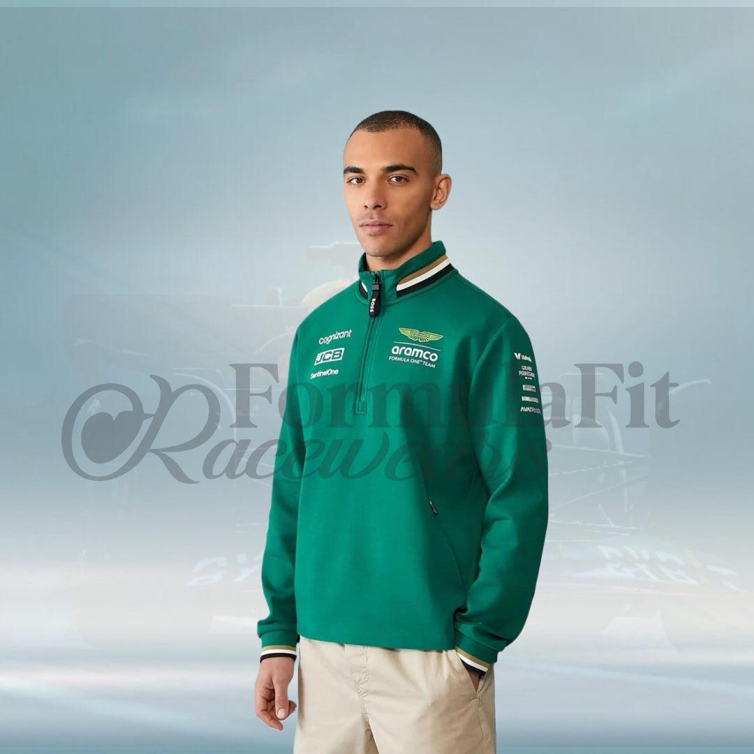 Aston Martin 2024 F1 Team Zip Sweater - FormulaFit Raceweras