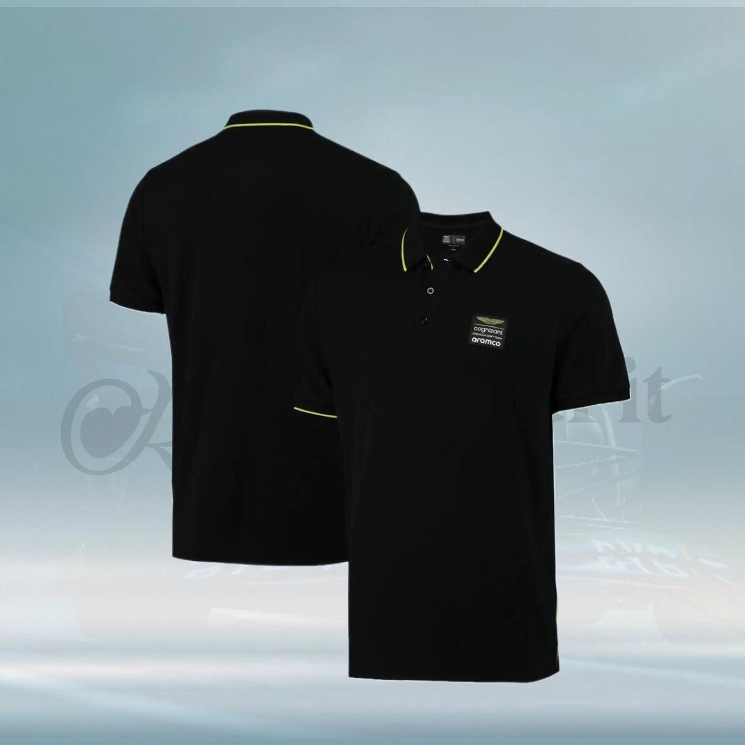 Aston Martin Aramco Cognizant F1 Lifestyle Polo Shirt - FormulaFit Raceweras