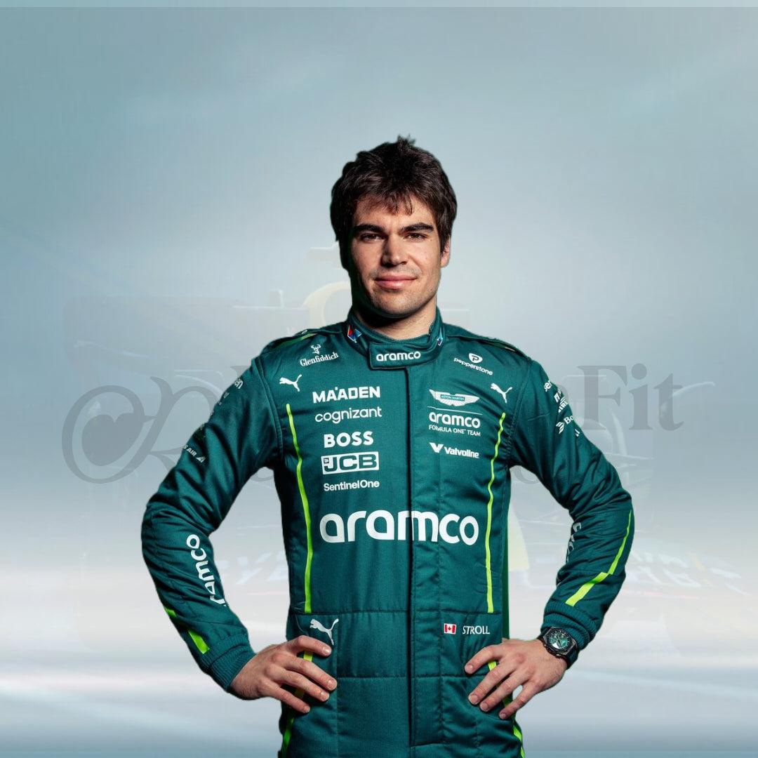 2025 Lance Stroll Aston Martin Aramco F1 Race Suit - FormulaFit Raceweras
