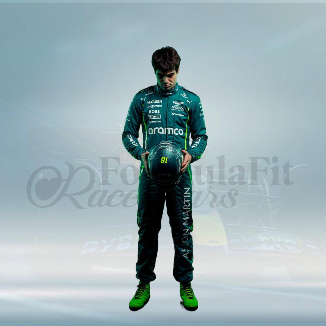 2025 Lance Stroll Aston Martin Aramco F1 Race Suit - FormulaFit Raceweras