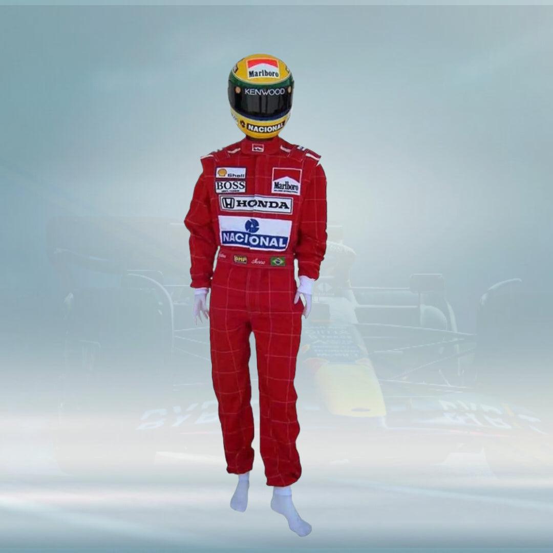 Ayrton Senna Mclaren Embroidery 1991 F1 Replica Race Suit