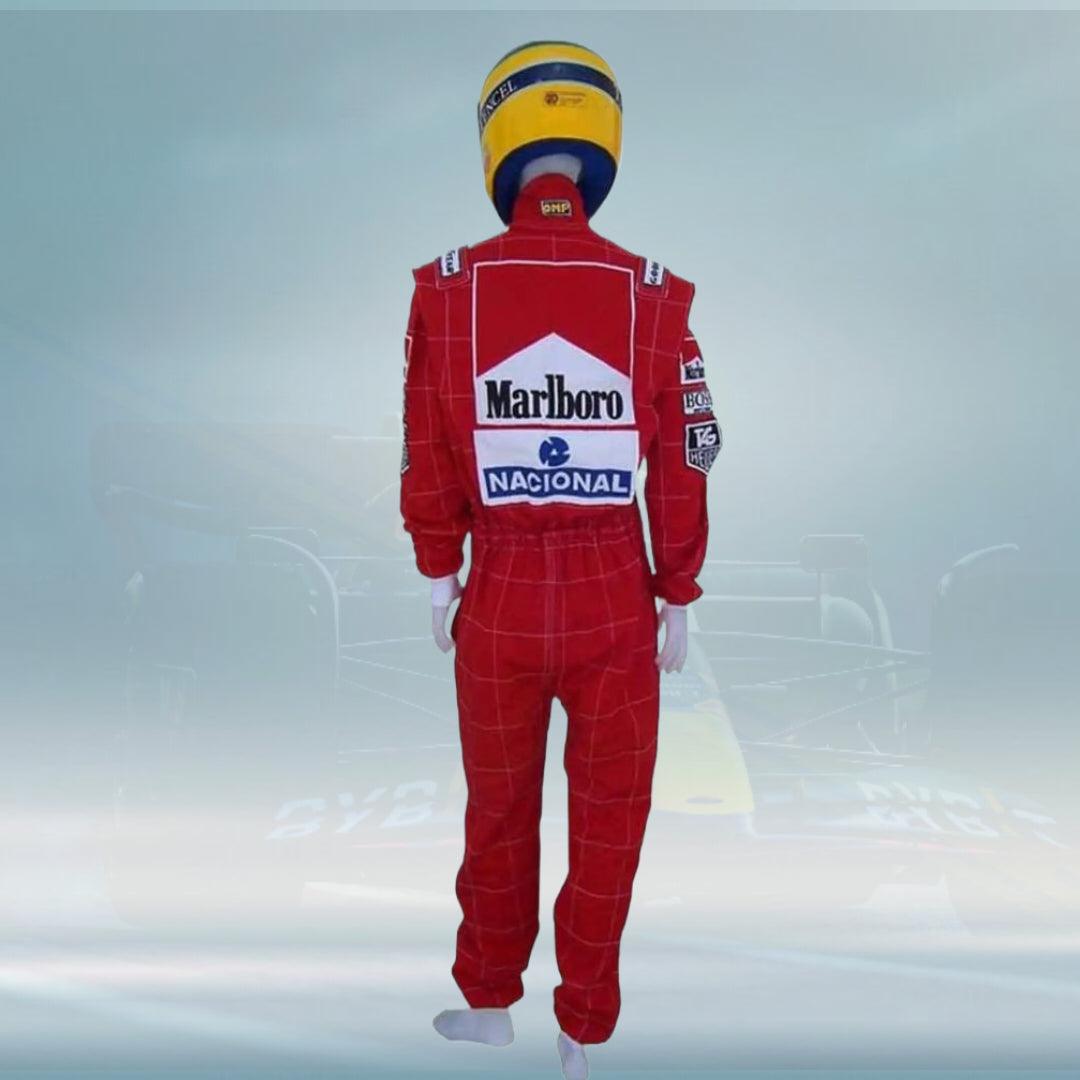 Ayrton Senna Mclaren Embroidery 1991 F1 Replica Race Suit