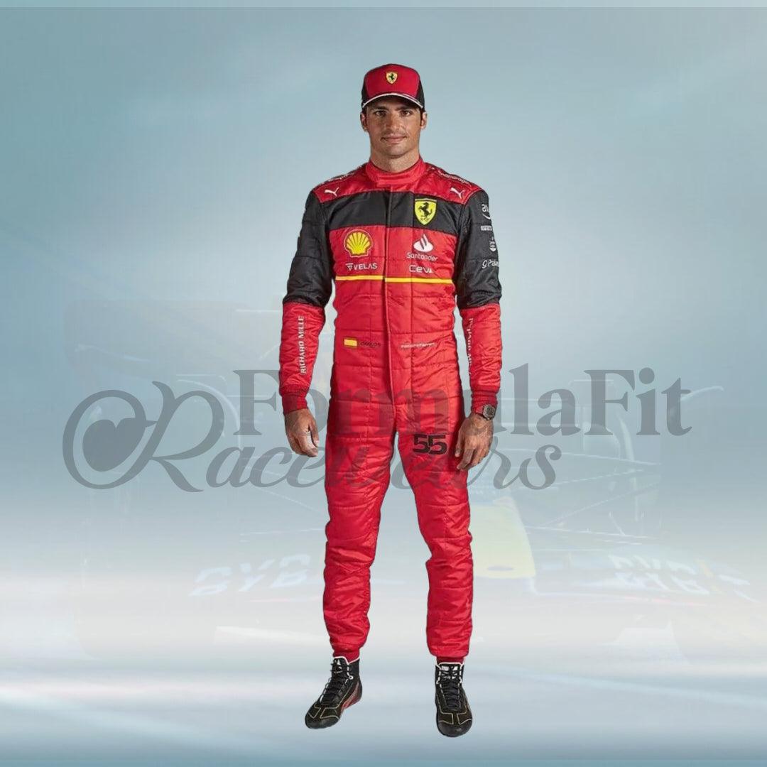 Carlos Sainz 2022 F1 Scuderia Ferrari Rae Suit Replica - FormulaFit Raceweras