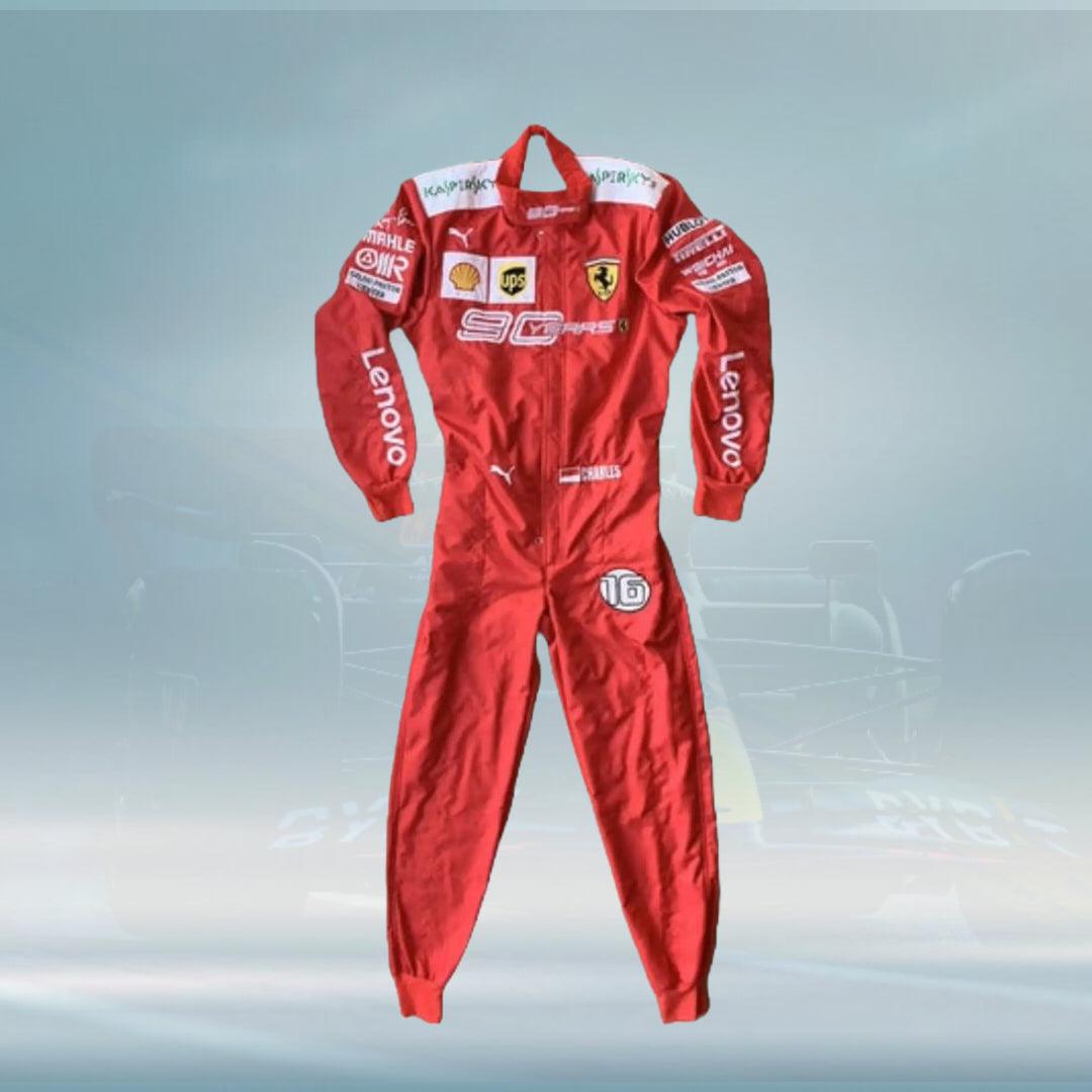Charles Leclerc 2019 Scuderia Ferrari 90 Years F1 Embroidery Race Suit