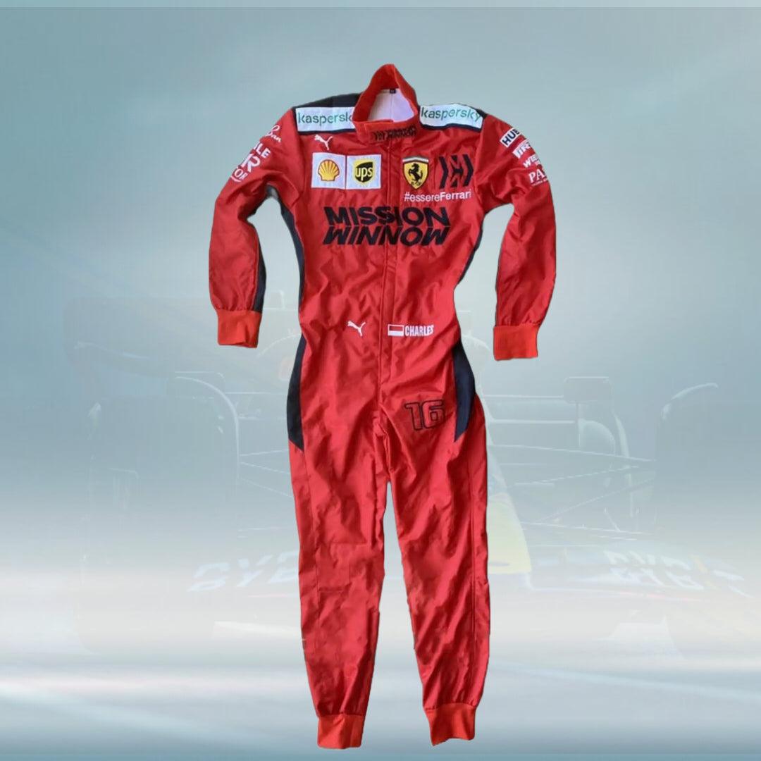 Charles Leclerc 2020 F1 Ferrari Embroidery Race Suit