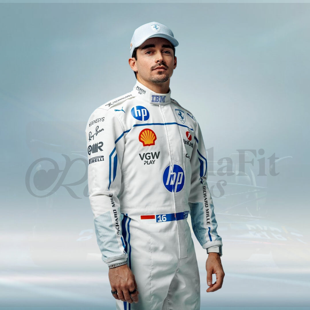 2025 Charles Leclerc F1 Race Suit Scuderia Ferrari Monaco GP