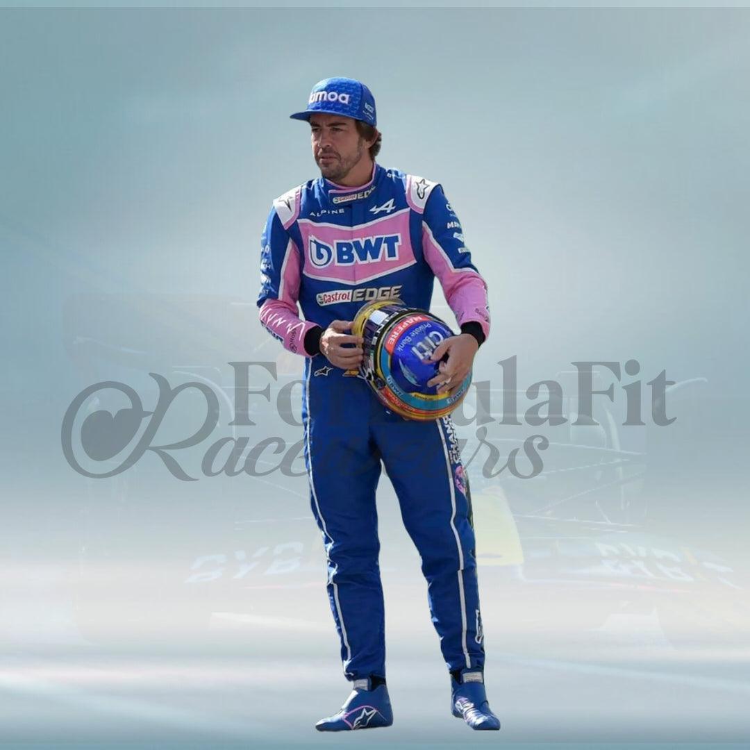 Fernando Alonso 2022 BWT Alpine Team F1 Racing Suit - FormulaFit Raceweras