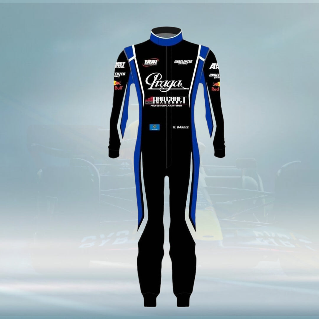 G.Barbee Customized Praga Go Kart Racing Suit