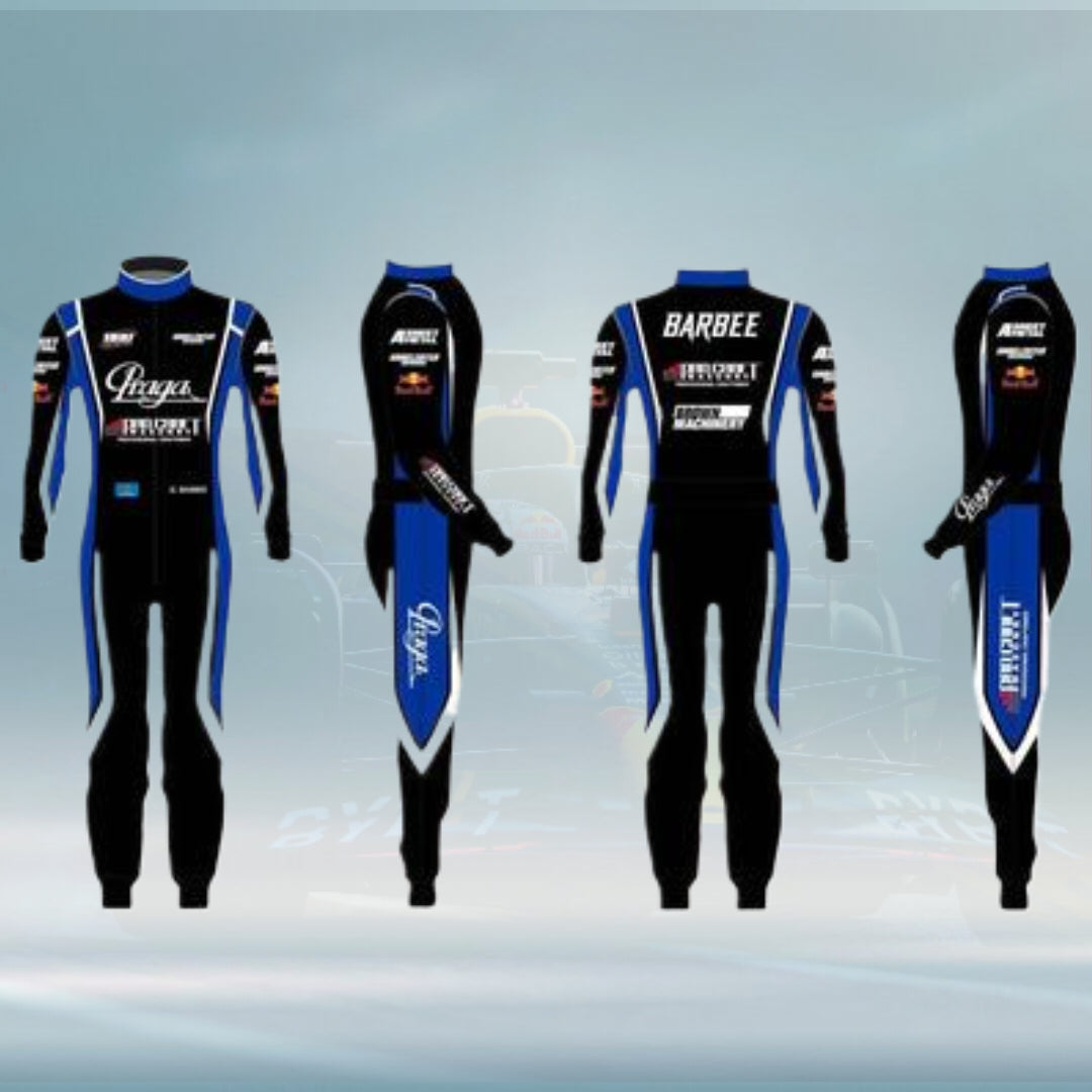 G.Barbee Customized Praga Go Kart Racing Suit