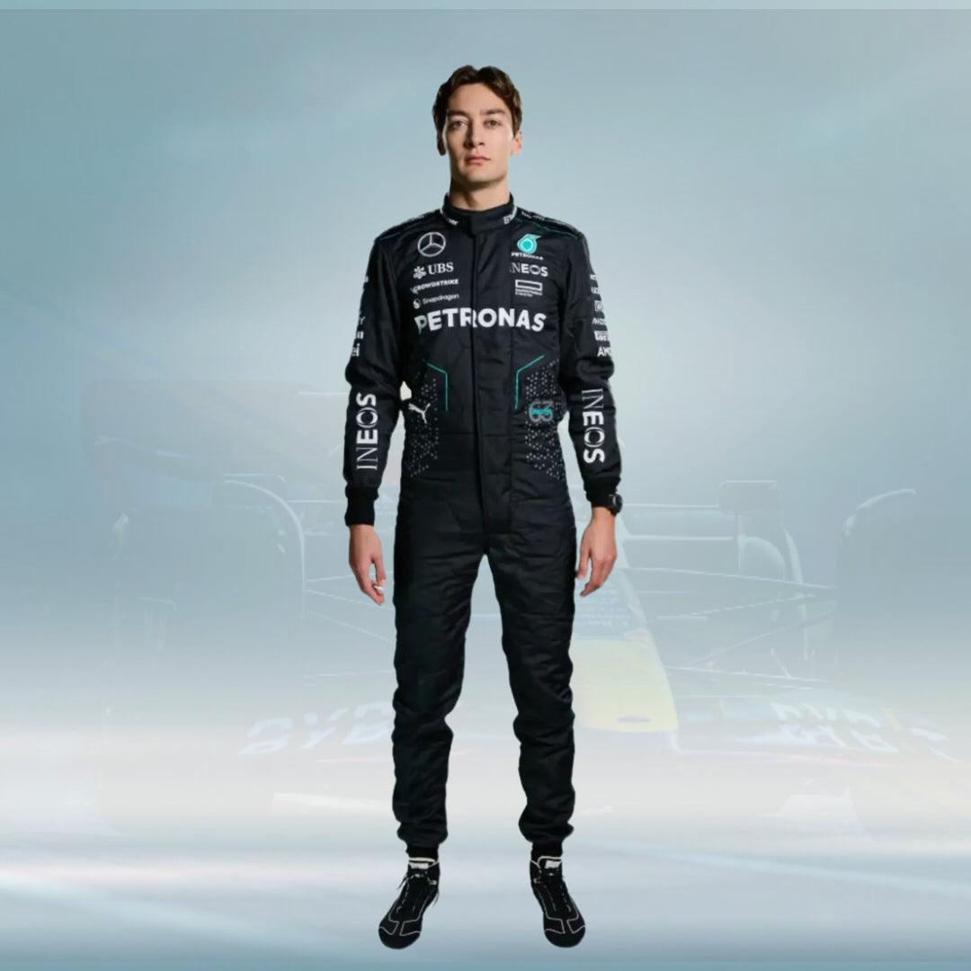 2024 George Russell Mercedes AMG F1 Team Race Suit – FormulaFit Raceweras