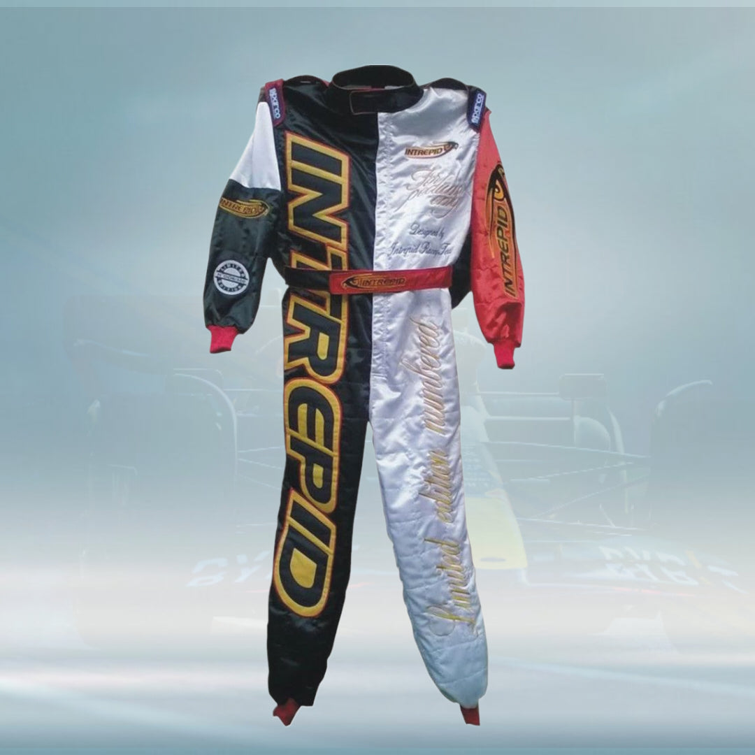 INTREPID Go Kart Race Suit Embroidery