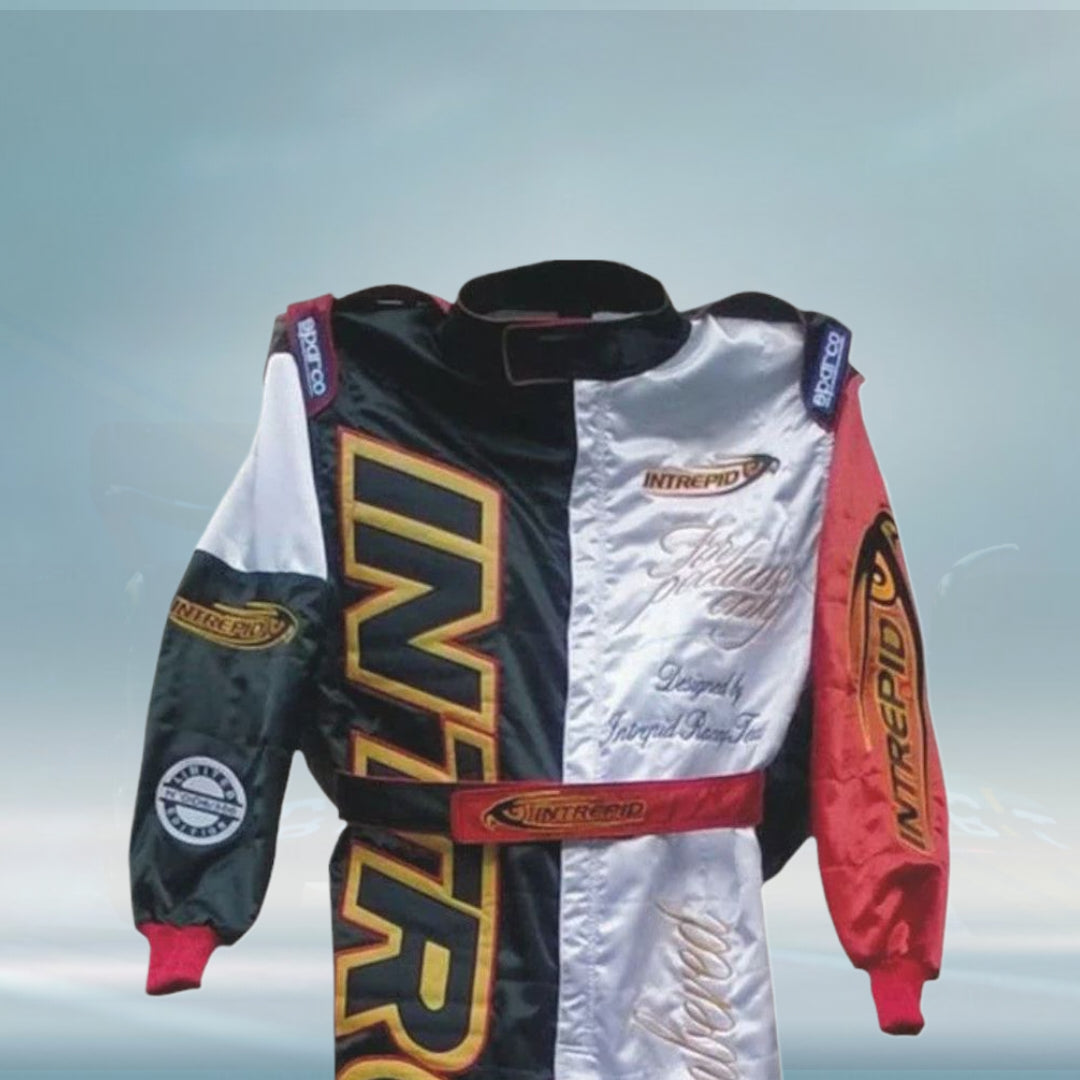 INTREPID Go Kart Race Suit Embroidery