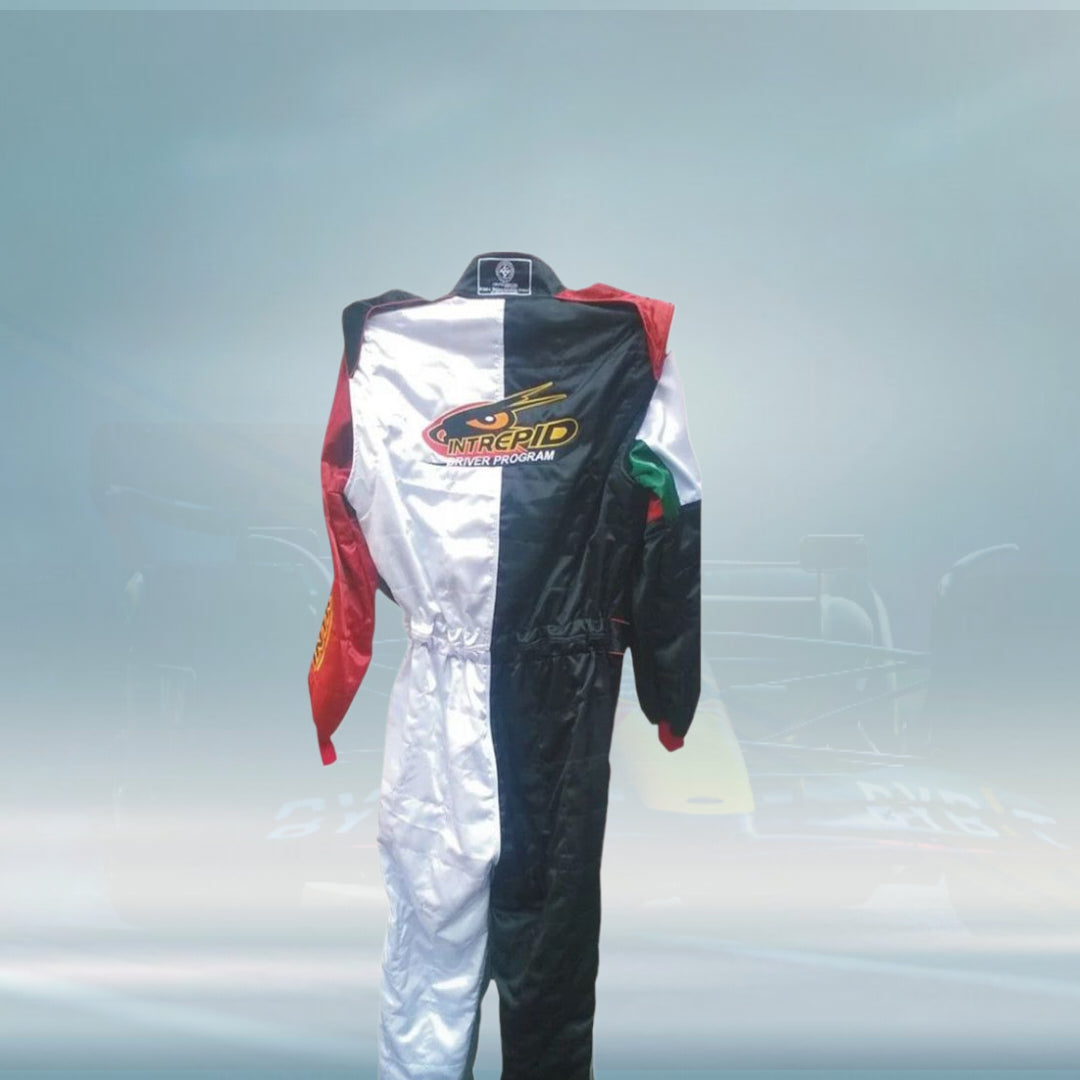 INTREPID Go Kart Race Suit Embroidery