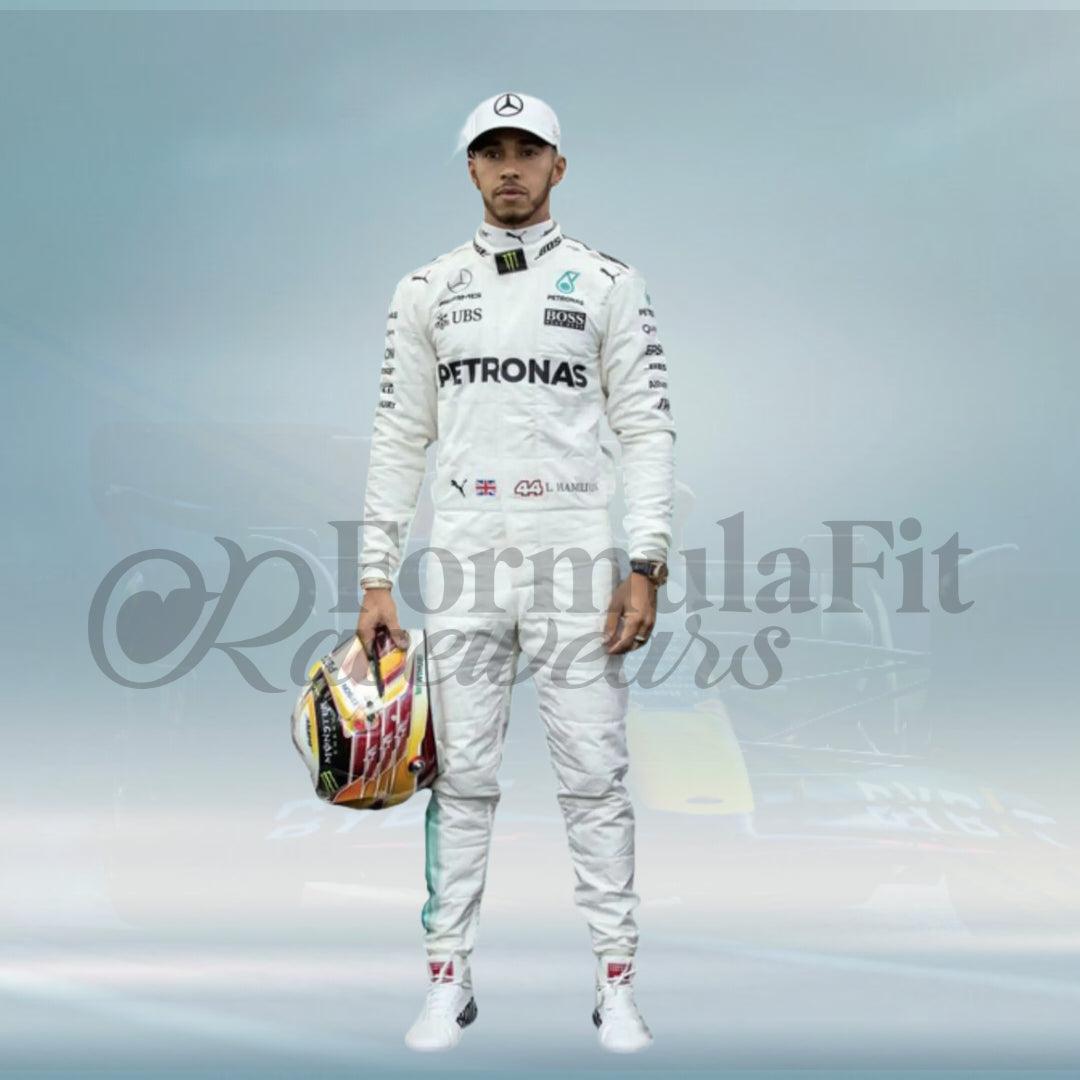 Lewis Hamilton 2017 Mercedes-Benz F1 Team Race Suit - FormulaFit Raceweras