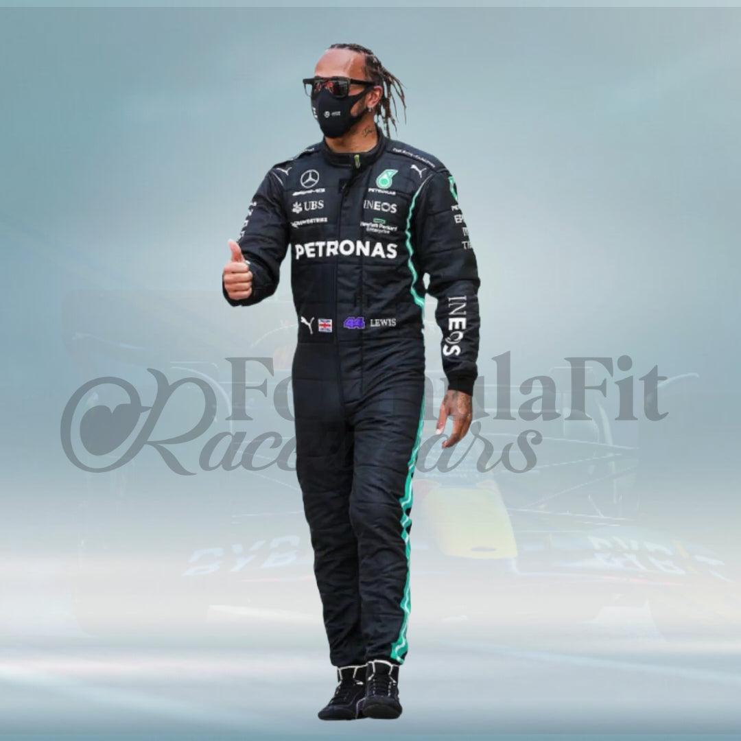 Lewis Hamilton 2020 F1 Mercedes Benz AMG Replica Racing Suit - FormulaFit Raceweras
