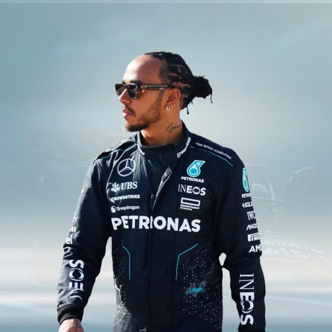 Lewis Hamilton 2024 Mercedes AMG F1 Racing Suit – FormulaFit Raceweras