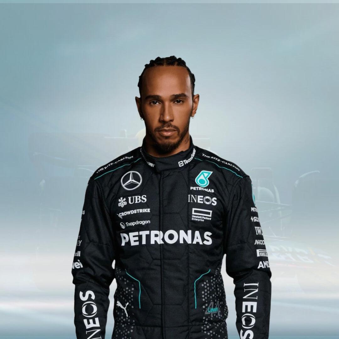 Lewis Hamilton 2024 Mercedes AMG F1 Racing Suit – FormulaFit Raceweras