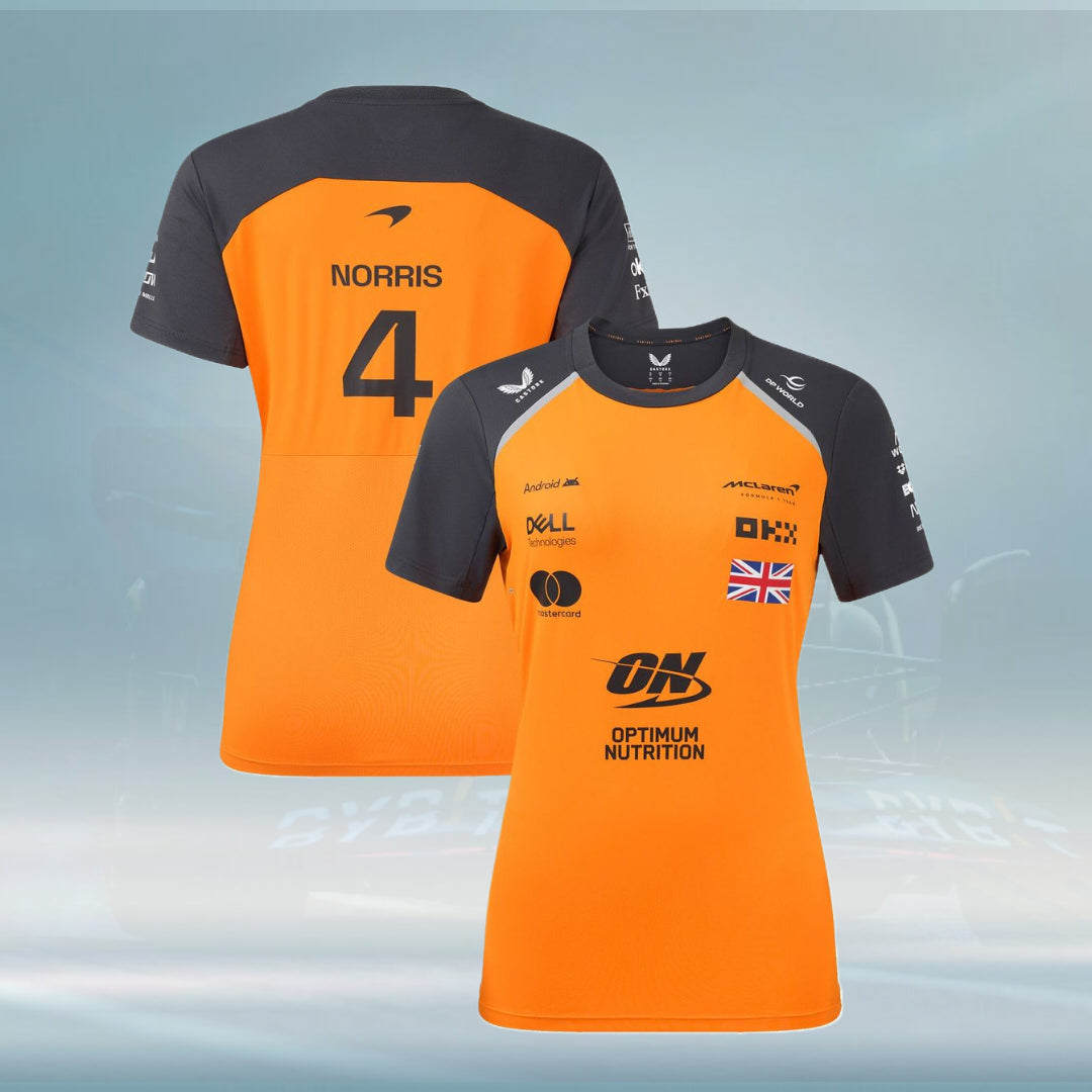 McLaren 2025 Team Lando Norris Driver Set Up T-Shirt - Autumn - Womens