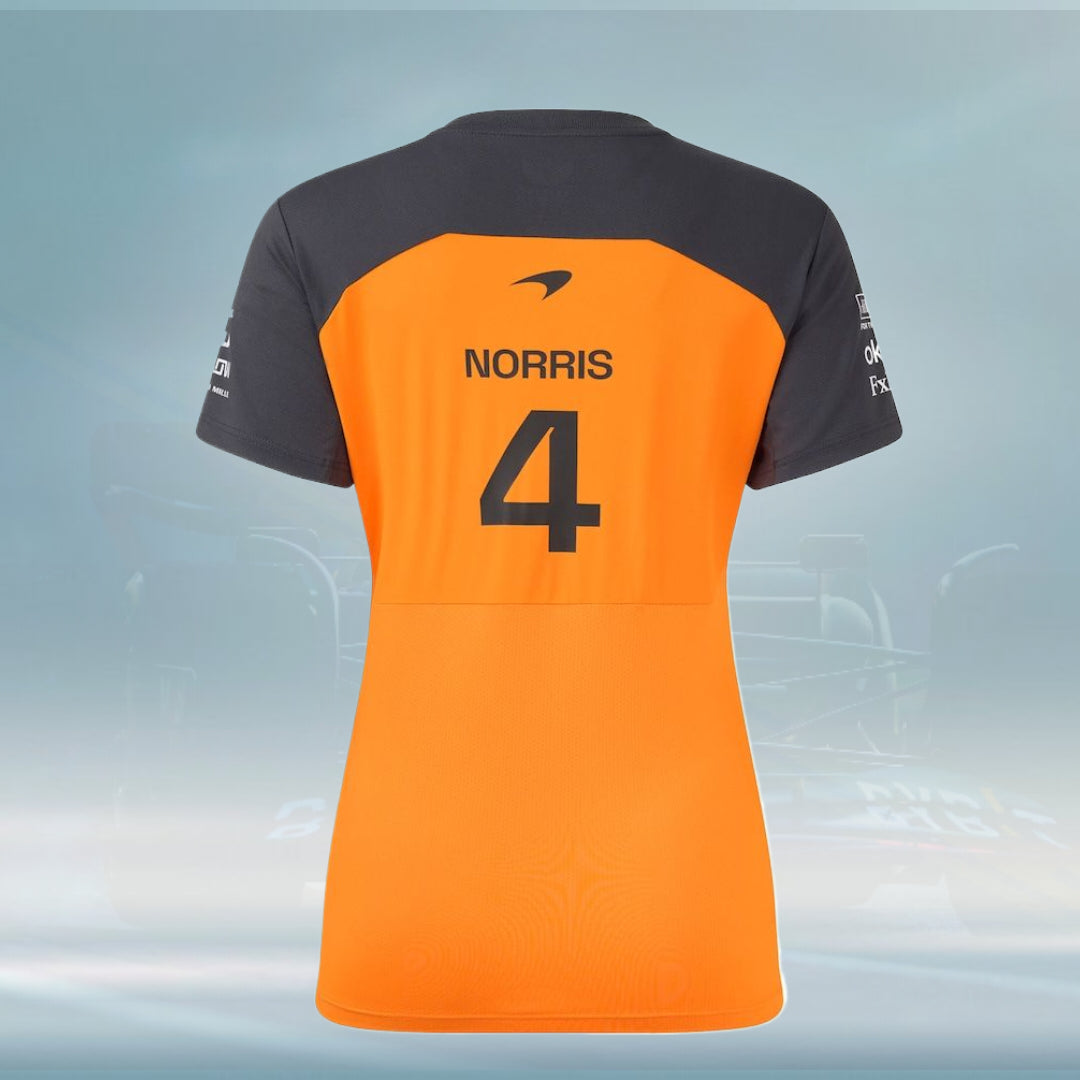 McLaren 2025 Team Lando Norris Driver Set Up T-Shirt - Autumn - Womens