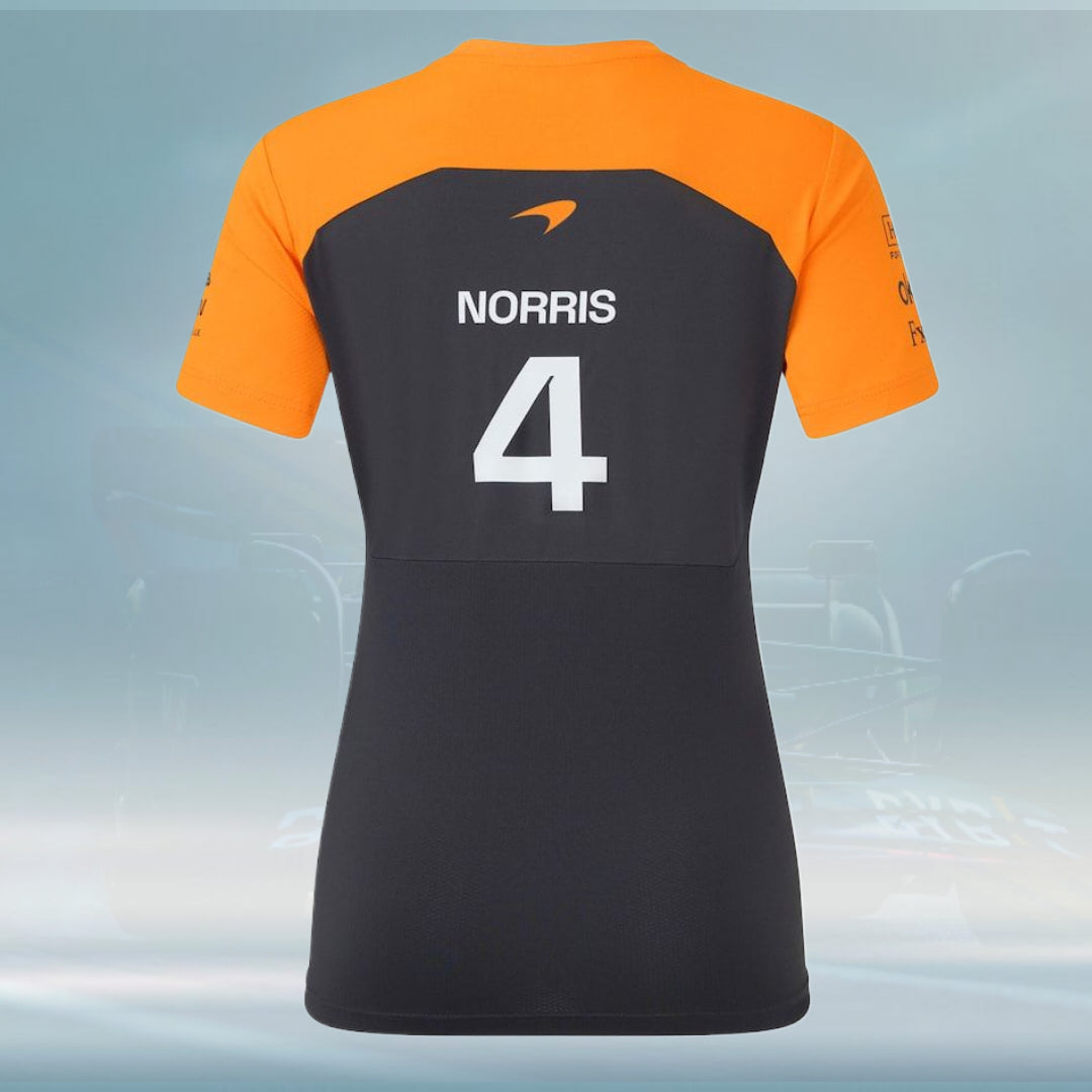 McLaren 2025 Team Lando Norris Driver Set Up T-Shirt - Phantom - Womens